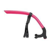 OEBUAFI Tube Respiratoire de Tuba Avant Détachable avec Boucle Réglable pour la Formation de Plongée en Apnée et de Plongée en Silicone PVC Rouge pour Adultes (Pink)