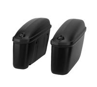 OEBUAFI Valises Latérales Rigides de Moto 22L avec Serrure pour | Plastique ABS Résistant aux Intempéries, Noir Mat Amovible, Résistant aux Rayures et à L’eau, Comprend Support de Montage