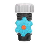 OEBUAFI Vanne à Boisseau Sphérique de Régulation D'irrigation de Jardin, Filetage G3/4, ABS, Vanne de Commande Marche/arrêt Réglable avec Indicateur de Commutation pour Minuterie D'eau,