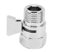 OEBUAFI Vanne D'arrêt de Douche G1/2, Vanne de Contrôle du Débit D'eau en Laiton avec Cartouche en Céramique Anti-fuite, pour Pomme de Douche de Salle de Bain, Pulvérisateur de Bi