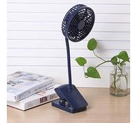 OEBUAFI Ventilateur de Bureau à Rechargeable par USB, Mini Ventilateur de Bureau Portable avec Filet de Protection Amovible, pour Voiture, Maison, Dortoir (BLUE)