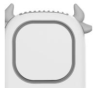 OEBUAFI Ventilateur de Cou Suspendu sans Lame, Chargeur USB, Mini Ventilateur de Bureau Portable avec un Design Mignon pour une Utilisation Mains Libres en Extérieur (Type de démon blanc)