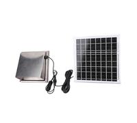 OEBUAFI Ventilateur D'extraction Solaire, Kit de Ventilateur de Panneau Solaire en Acier Inoxydable 12 V 8 W Monocristallin, Outil D'échappement de Hotte de Pluie pour Entrepôt de