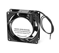 OEBUAFI Ventilateur Silencieux à Double Roulement à Billes, Pales épaisses Haute Résistance pour le Refroidissement du Moteur Principal pour Circuit imprimé, Cadre en Laiton Pur 80 X 80 X 25 Mm