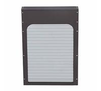 OEBUAFI Volet de Synchronisation Automatique en Métal pour Porte de Poulailler, avec Minuterie et Capteur de Lumière, Affichage LED HD pour la sécurité des Volailles, Poulet, Canard, Oie