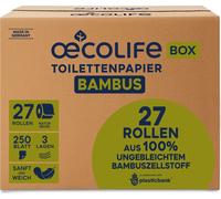 oecolife Papier hygiénique Bambus 1612702 3lg 250Bl 27St