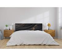 Oedim 100 x 60 cm Lit PVC Motif Noir et doré Disponible en Plusieurs Dimensions | Tête de lit légère, élégante, résistante et économique, Couleurs