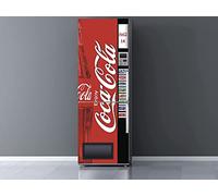 Oedim Autocollants en vinyle pour réfrigérateur Cocacola, vinyle Premium | 200 x 70 cm | Adhésif résistant et facile à appliquer | Autocollant décoratif au design élégant