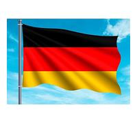 Oedim Drapeau de l'Allemagne | 150x85cm | Renforcé et surpiqûres | Drapeau avec 2 oeillets métalliques et résistant à l'eau