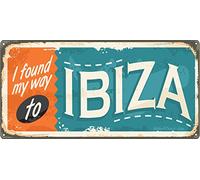 Oedim Plaque d'immatriculation décorative 30,00 cm x 15,00 cm Ibiza | Décoration Mur | Aluminium 3 mm résistant