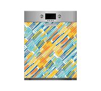 OEDIM Sticker Lave-Vaisselle Rayures Couleurs, Adhésif Solide et économique, Autocollant adhésif décoratif Design élégant