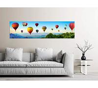 OEDIM Tableau Cadre panoramique Toile Canevas Impression numérique Montgolfière 100 x 60 cm | Toile légère, résistante et économique