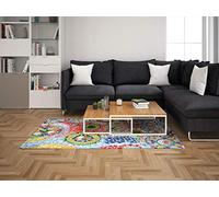 OEDIM Tapis Carpette pour Chambre en PVC Lino Motif Mosaïque de Carreaux | 95 cm x 165 cm | Décoration Maison | Revêtement de Sol en Vinyle | Sol de Protection