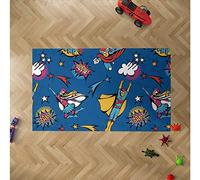 Oedim Tapis Enfant Superhéros Bandes pour pièces PVC 95 x 200 cm Moquette PVC Sol Vinyle Décoration de la Maison Sol Sintasol Sol de Protection Enfant