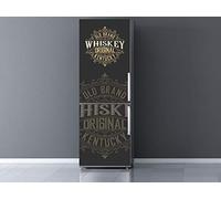 Oedim Vinyle décoratif pour réfrigérateur, décoration de cuisine, autocollant pour réfrigérateur Old Brand Whiskey