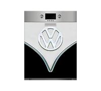 Oedim Vinyle pour lave-vaisselle Furgo Hippie noir, vinyle décoratif pour lave-vaisselle, 65 x 75 cm, décoration pour cuisine, autocollant lave-vaisselle