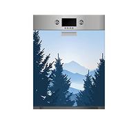 Oedim Vinyle pour lave-vaisselle Paysage Amanecer, vinyle décoratif pour lave-vaisselle, décoration de cuisine, autocollant lave-vaisselle