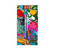 Oedim Vinyle pour réfrigérateur américain Charge York Plusieurs Dimensions Autocollants de réfrigérateur économiques et élégants Vinyle réfrigérateur 91x179cm