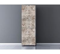 Oedim Vinyle pour réfrigérateur Design imitation céramique Vintage, vinyle Premium, 185 x 70 cm | Adhésif résistant et facile à appliquer | Autocollant adhésif décoratif au design élégant