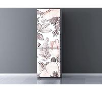 Oedim Vinyle pour Réfrigérateur Fleurs 185 x 60 cm Vinyle Premium | Adhésif résistant et facile à appliquer | Autocollant décoratif au design élégant