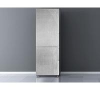 Oedim Vinyle Réfrigérateur Imitation Laminé Argent Vinyle Décoratif pour Réfrigérateurs Décoration Cuisine Autocollant Réfrigérateur