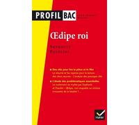 Profil - Sophocle/Pasolini, Oedipe roi Analyse comparée des deux oeuvres - Sophocle - Hatier - Poche - Scolaire / Universitaire