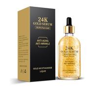 OEDO Essence du visage 24k d'or hydratant anti-âge anti-âge anti-rides d'acide hyaluronique essence rétrécissement des pores réparation de la peau de saupoudrage sec30ml