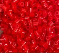 OEEKOI Lot de 1 000 perles fusibles de 5 mm - Perles de fusion en vrac pour travaux manuels, cadeaux de Noël et d'anniversaire (rouge 1-48, 5 mm)