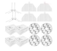 OEFNOCLKG Compatible avec l'aspirateur Robot autonettoyant Xiaomi Roidmi EVA SDJ06RM, Brosse latérale Principale, Sacs filtrants, Chiffon de Nettoyage(Set12)