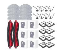 OEFNOCLKG Compatible avec Les pièces détachées for aspirateurs Robots Q10 X5 / Q10-PF / Q10P / Q8+ / Q8Max Pro Plus : Brosse Principale, lingette de Nettoyage, Sac filtrant.(Set 6)