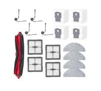 OEFNOCLKG Compatible avec Les pièces détachées for aspirateurs Robots Q10 X5 / Q10-PF / Q10P / Q8+ / Q8Max Pro Plus : Brosse Principale, lingette de Nettoyage, Sac filtrant.(Set 2)