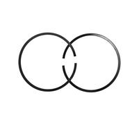 OEFNOCLKG Kit de Segments de Piston 35mm X 1.2mm, 2 pièces, compatibles avec tronçonneuse, débroussailleuse, pièce de Tondeuse, pièces d'outils de Jardin