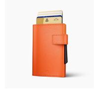 ÖGON DESIGN - CASCADE | Orange - Portefeuille Orange en Aluminium et Cuir italien