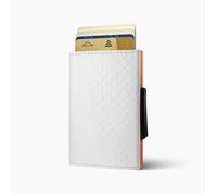ÖGON DESIGN - CASCADE SLIM | White - Portefeuille Blanc en Aluminium et Cuir italien