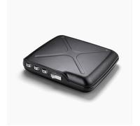 ÖGON DESIGN - CODE WALLET | Black - Portefeuille Noir en Aluminium anodisé