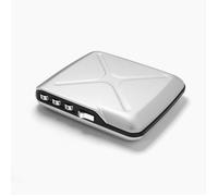 ÖGON DESIGN - CODE WALLET | Silver - Portefeuille Argent en Aluminium anodisé