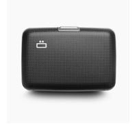 ÖGON DESIGN - SMART CASE | Lozenge Black - Portefeuille Losange Noir en Aluminium et Similicuir