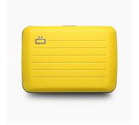 ÖGON DESIGN - SMART CASE V2 | Taxi Yellow - Portefeuille Jaune en Aluminium Mat