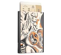 ÖGON -DESIGNS- Porte-Cartes Automatique en Aluminium, Protection RFID, Portefeuille Original, Fin et Minimaliste pour Homme et Femme, capacité 1 à 6 Cartes, modèle Slider
