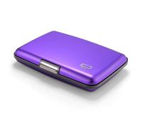 ÖGON -DESIGNS- Porte-Cartes en Aluminium avec Fermoir en métal, Protection RFID Contre la fraude et la démagnétisation, Portefeuille Compact, modèle Smart Case Stockholm (Aluminium Purple)