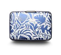 ÖGON -DESIGNS- Porte-Cartes en Aluminium avec Fermoir en métal, Protection RFID Contre la fraude et la démagnétisation, Portefeuille Compact, modèle Smart Case Stockholm (Gravure Matisse)