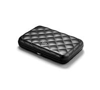 ÖGON -DESIGNS- Porte-Cartes pour Femme, en Aluminium Rigide Effet matelassé, Protection RFID Contre la fraude et la démagnétisation, Portefeuille Compact, modèle Lady Case Helsinki