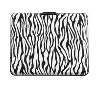 ÖGON -DESIGNS- Portefeuille en Aluminium, Format Carte d'identité, permis de Conduire, Protection RFID Contre la fraude et la démagnétisation, modèle Smart Case BIG Stockholm (Zebra)