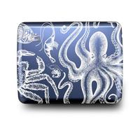 ÖGON -DESIGNS- Portefeuille en Aluminium, Grande capacité avec Fermoir en métal, Protection RFID Contre la fraude et la démagnétisation, modèle Smart Case Oslo Large (Gravure Abyss)