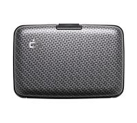 ÖGON -DESIGNS- Smart Case Portefeuille avec Protection RFID - Porte-Cartes Compact et Minimaliste pour Hommes et Femmes - Effet Carbone/Tissage Large