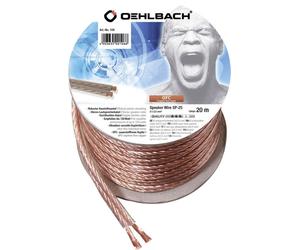 Oehlbach 106 Câble haut-parleur 2 x 2.5 mm² transparent 20 m
