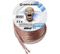 Oehlbach 108 Câble haut-parleur 2 x 2.50 mm² transparent 30 m