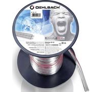 Oehlbach 187 Câble haut-parleur 2 x 2.5 mm² transparent 30 m