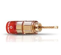OEHLBACH 3022 connecteur de fils Banana Or, Rouge