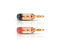 Oehlbach Connecteur pour haut-parleur 3030 XXL Fusion - Fiche banane Or, lot de 4